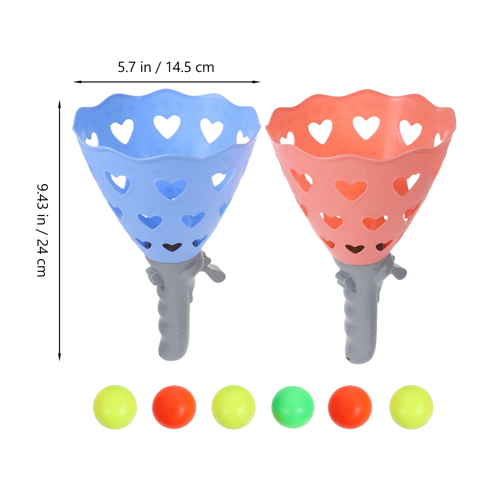 1Set Catch Ball Game Basket for Kids Indoor Outdoor Fun Family Party Favor Interactive Pop Pass Catch Balls Launcher Sports Game