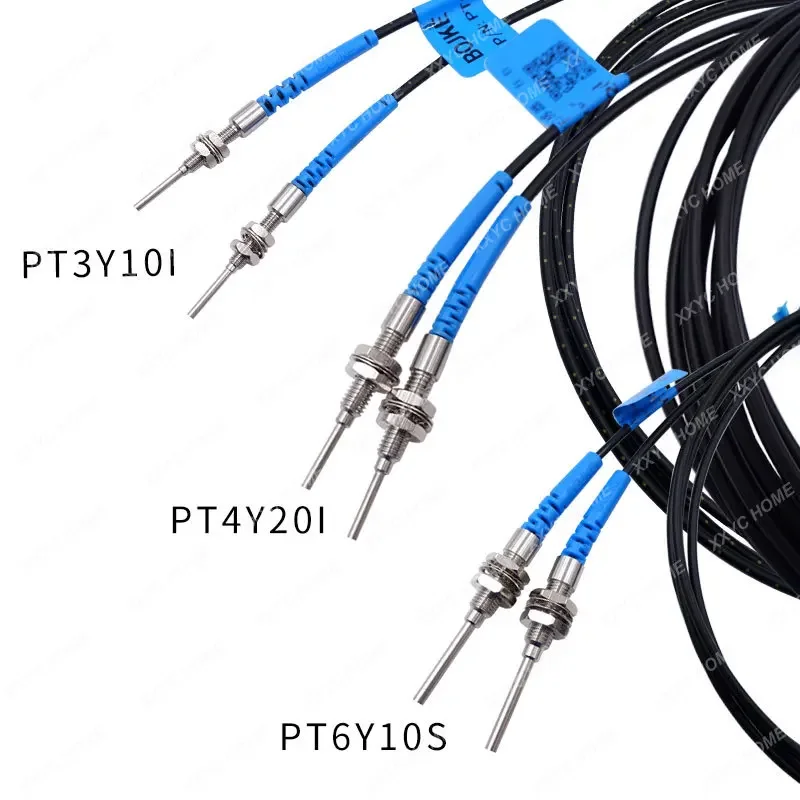 Opposing fiber optic sensor PT3Y10I PT4Y10I PTE3Y20I S M L convex needle fiber length 5-90mm