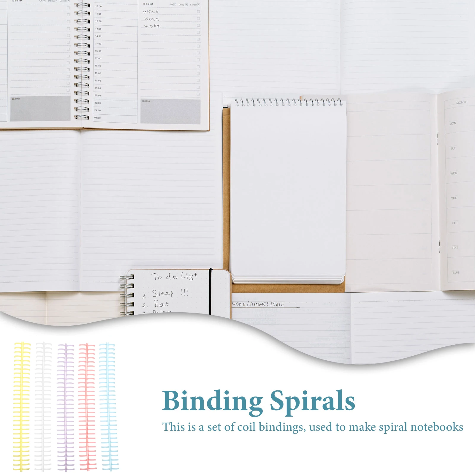 

10pcs Plastic Rings Colorfast Binder Ring Replacements For Notebook Diary Photo Album Diy Book Binding Spiral Binding