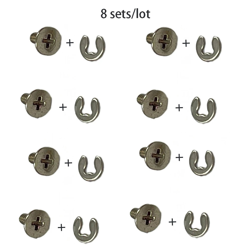 8pcs/lot Screws for New 3DS New 3DSXL 3DSLL 2DS 3DS LL Battery Cover Screw Pad Back Cover Screw Shell Mount Repair Secure Parts view 2