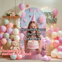 Customizable Arched Background Cloth Cover, Can Upload Your Favorite Pictures, Can Be Used for Birthdays, Weddings, and More 2