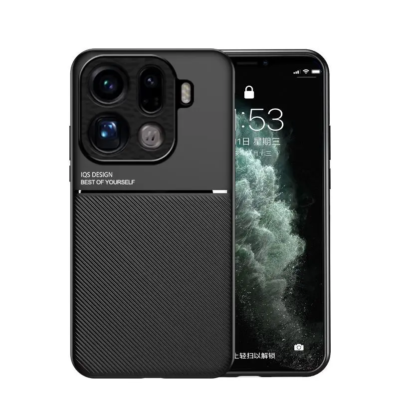 Para OPPO Find X9 Pro Funda de lujo con patrón mágico de silicona cubierta esmerilada magnética integrada para OPPO Find X9Pro Funda a prueba de golpes