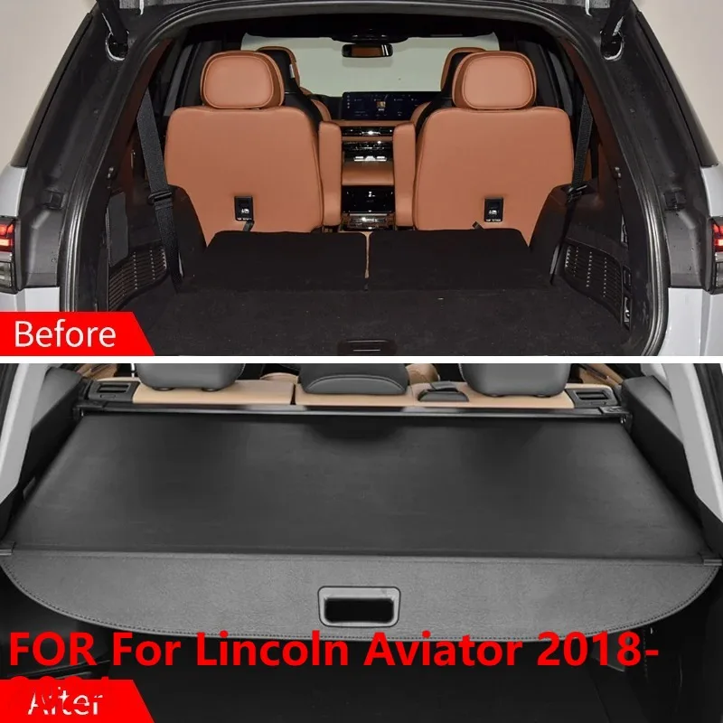For Lincoln Aviator 2018-2024 Folding Trunk Cargo Cover Waterproof Auto Accessory