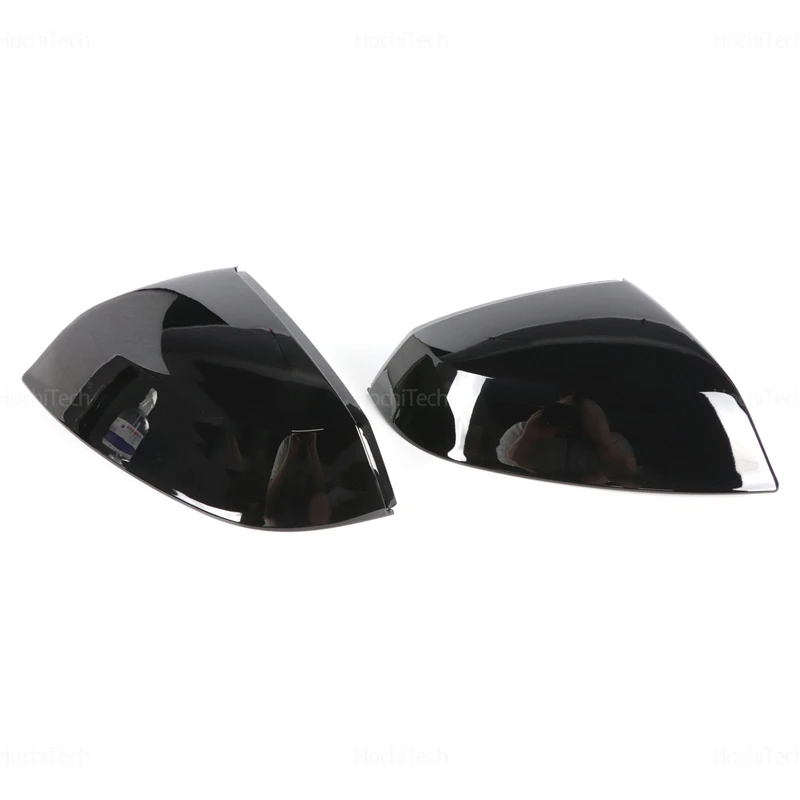 Glossy Black Carbon Pattern Rearview Exterior Side Mirror Caps for Audi Q5 SQ5 FY 2018-2024, Q7 SQ7 4M 2016-2024