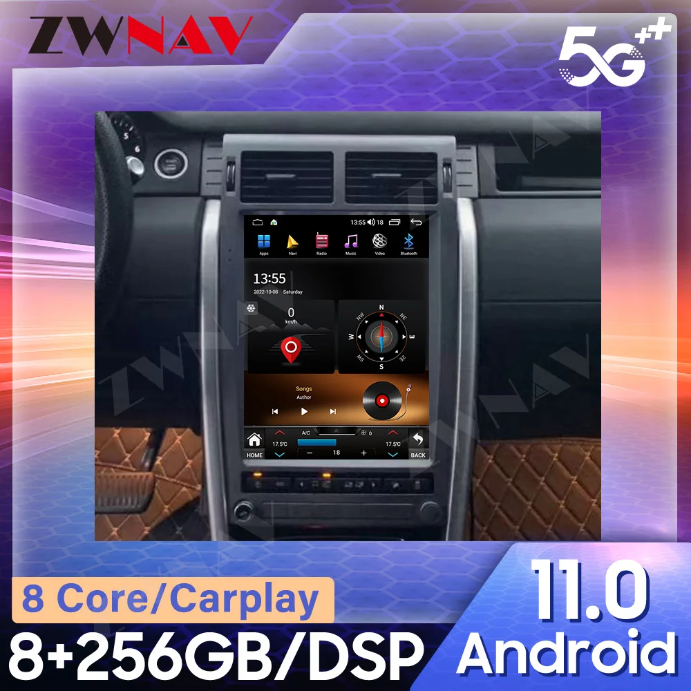 For Land Rover Discovery Freelander 2016 - 2020 Android 12 Car Radio Stereo Receiver Autoradio Multimedia Player GPS Navigation