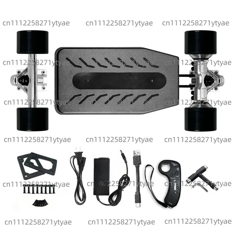 4 Wheel Electric Skateboard Kit Dual Motor Controller Remote Control Complete Set
