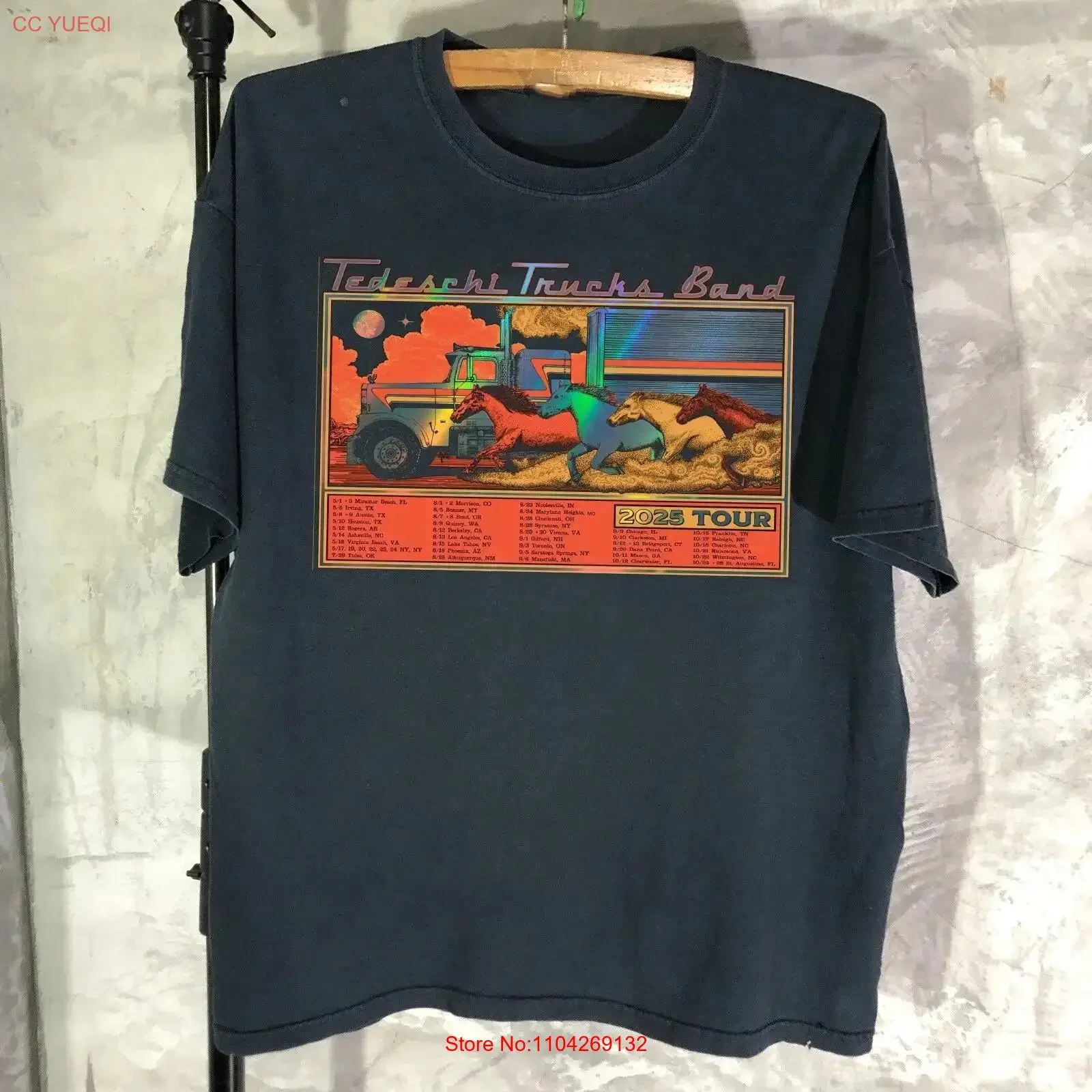 New Tedeschi Trucks Band 2025 Tour T Shirt VK03109 vintage Washed Comfortable Soft Stylish Versatile streetwear