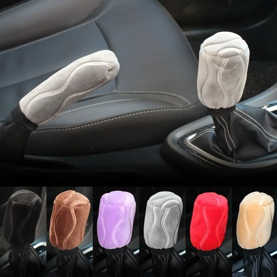 

Winter plush gear cover, handbrake , car gear handle set, automatic manual transmission