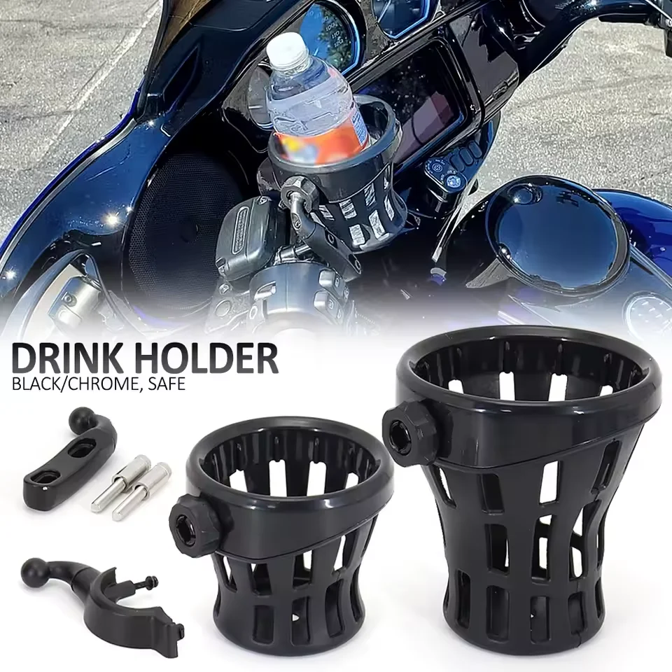 

Motorcycle Handlebar Cup Holder Drink Mounted Accessories For Honda Gold Wing GL 1800 F6B Goldwing GL1800 2021 2020 - 2018