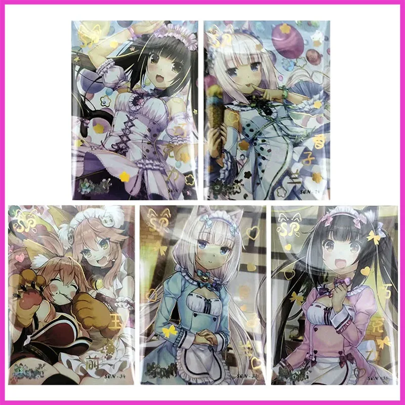 

Anime Goddess Story Rare Refractive Flash Cards Chocolate Tamamo no Mae Toys for boys Collectible Cards Halloween Birthday Gifts