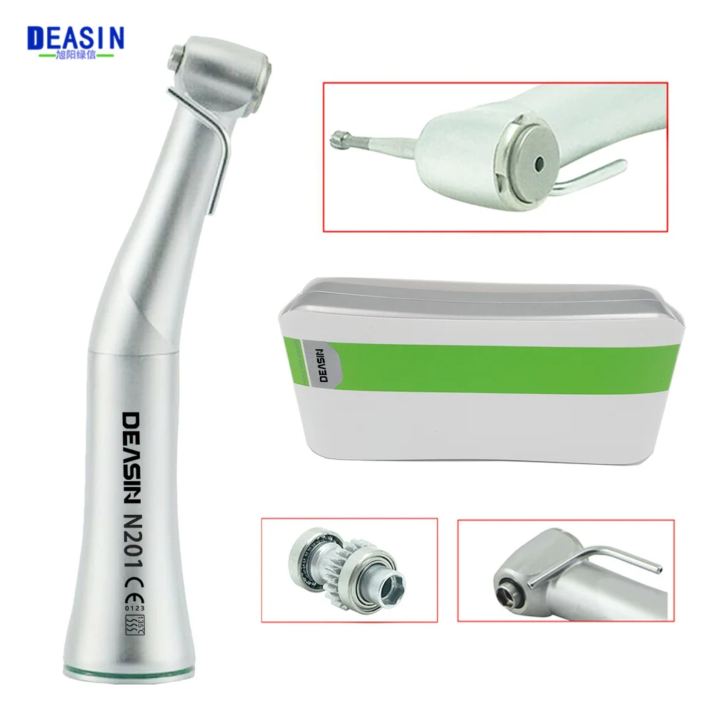 

1pc Deasin Implant Dental Contra Angle 20:1 Low Speed Handpiece For surgical Implant Motor System Push Button