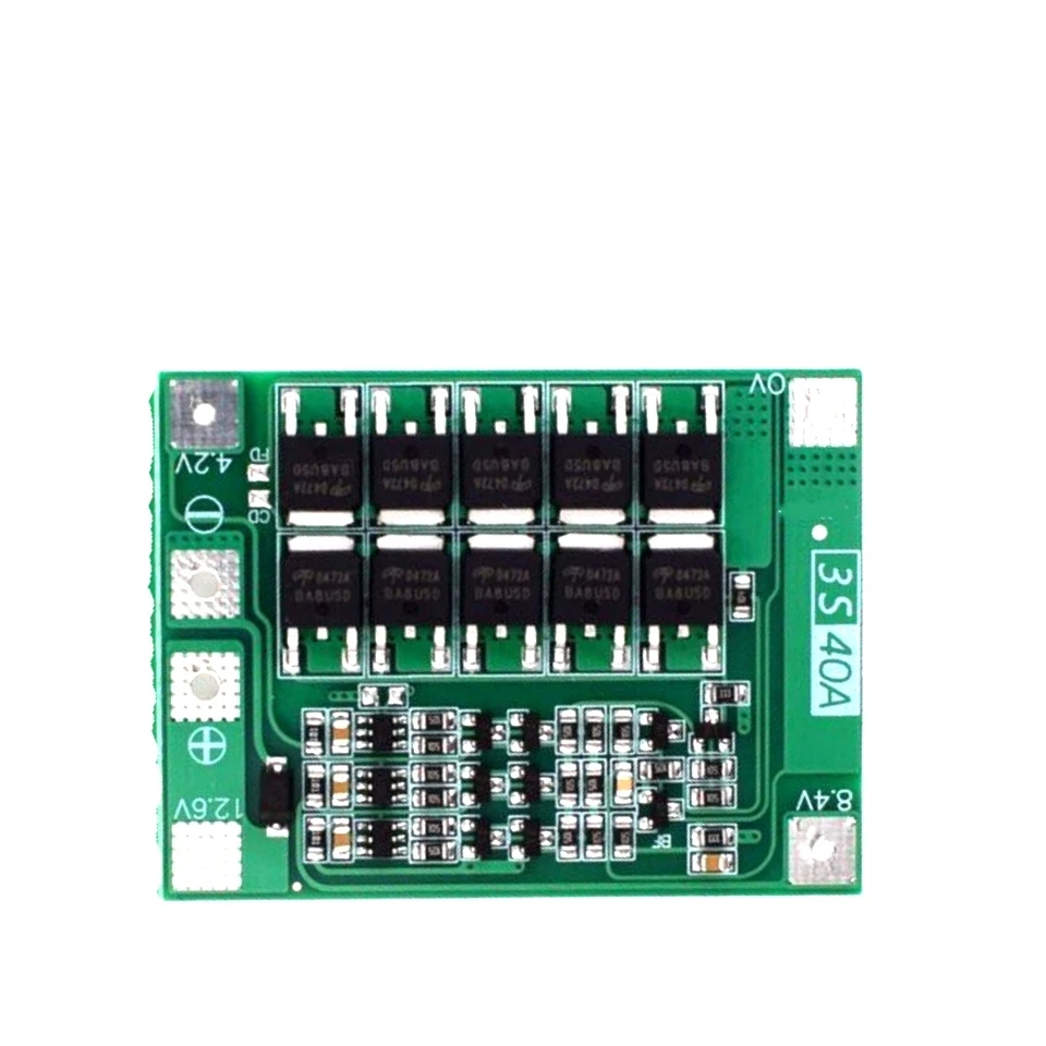 Placa BMS protección batería litio 18650 3S 4S 40A-60A - imagen 2