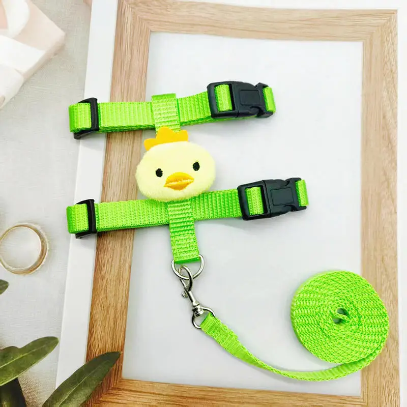 مجموعة أرنب ومقود قابلة للتعديل للحيوانات الصغيرة Ferrets Piggies القنافذ المشي في الهواء الطلق ديكورات لطيفة #4