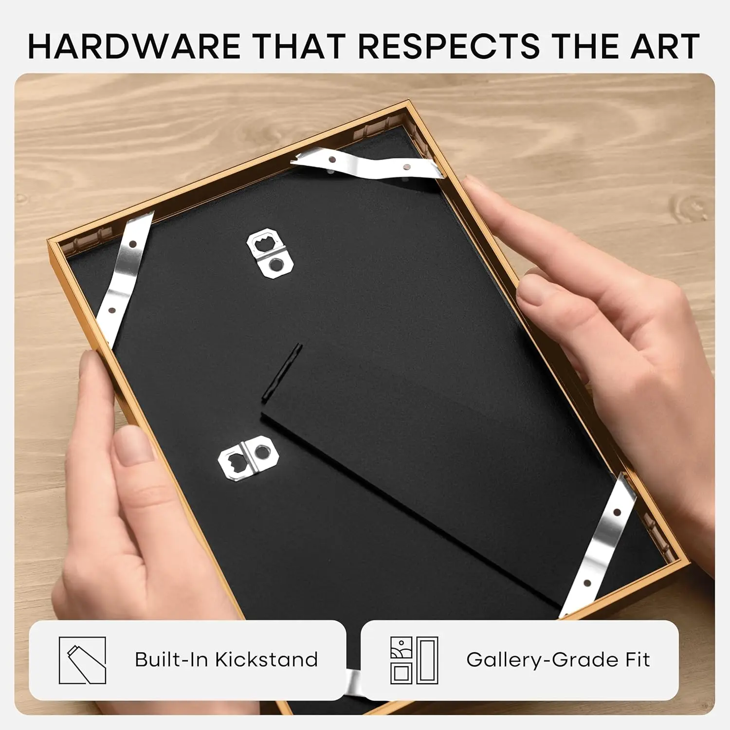 إطار صورة برونزي 5x7. مكتب معدني عالي الجودة أو إطار حائط مع حصيرة 4x6 وزجاج مقسى، مجموعة من 1.