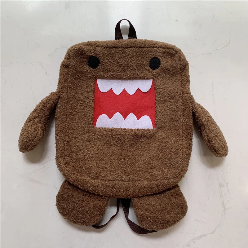 Domo Kun Plush Backpack for Kids Women Men Kawaii Cute Bags Cartoon Anime School Backpack Schoolbag Back Pack Bagpack