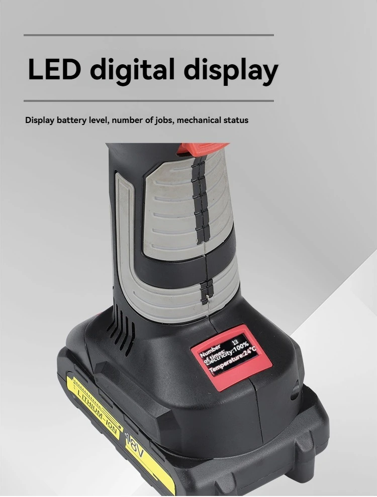 Charging Mini Straight Handle Digital Display Electric Hydraulic Clamp EK-300 Portable Lithium Clamp Copper Aluminum