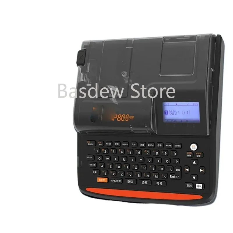 P800 Wire Number MachineTube Printer Portable Label Printer Ribbon Sticker Automatic Number Machine Electronic Heat Shrink