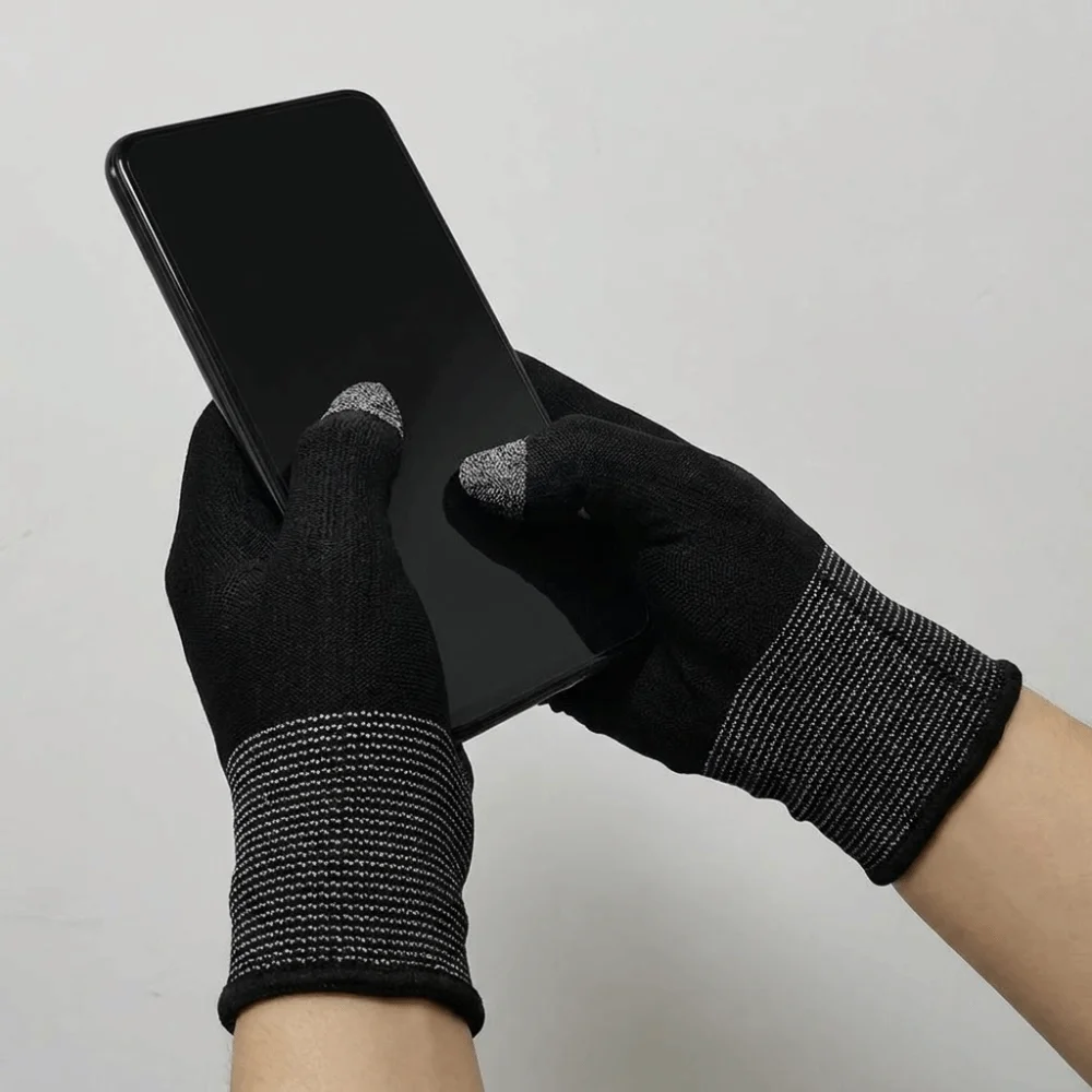 Hand Cover Gaming Finger Cover Breathable Solid Color Gamer Fingertips Sleeve Sweatproof Touch Screen Thumb Gloves