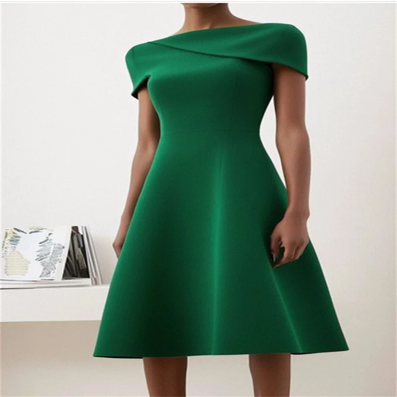 

Dresses for Special Occasions Formal Evening Gown Elegant Green Work Business Dress A Line Midi Dress Womens Dresses Customized