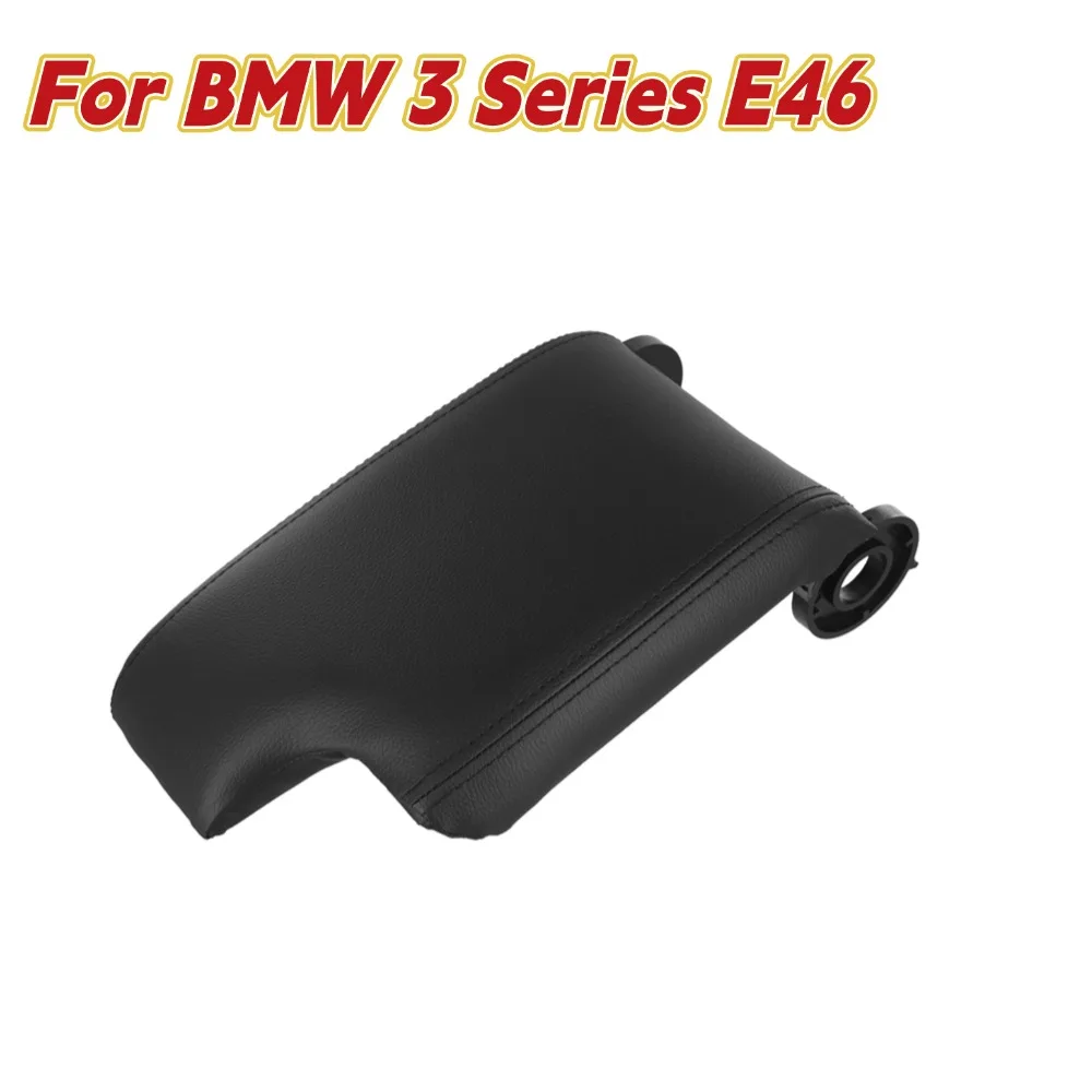 

Черный кожаный автомобильный подлокотник, центральная консоль, чехол из искусственной кожи для BMW E46 3, серия, замена отдыха, автоаксессуары ﻿