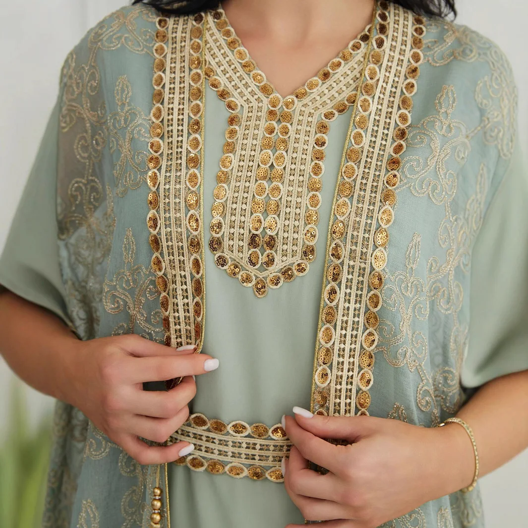 Robe élégante pour femmes musulmanes du moyen-orient, costume dubaï Abayacw93148