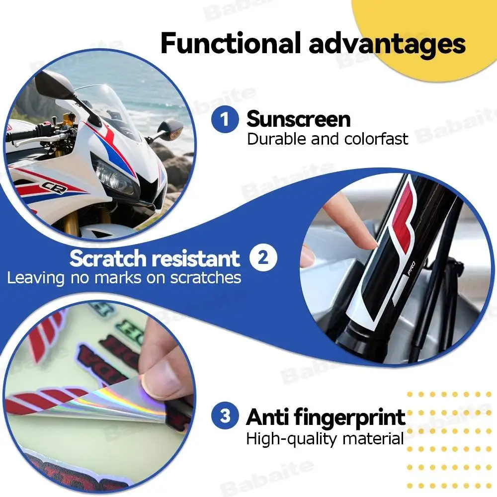 Motorcycle Car Locomotive Reflective Laser Sticker Styling Vinyl Decal Stickers Decoration FOR P-PIRELLIS