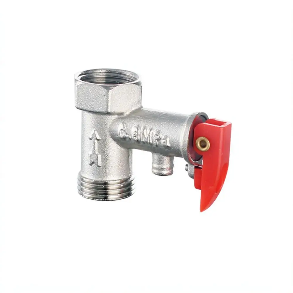 Reliable Brass Pressure Relief Valve For Water Heater DN15 Safety Valve One Way Copper Device Durable Plumbing Accessory