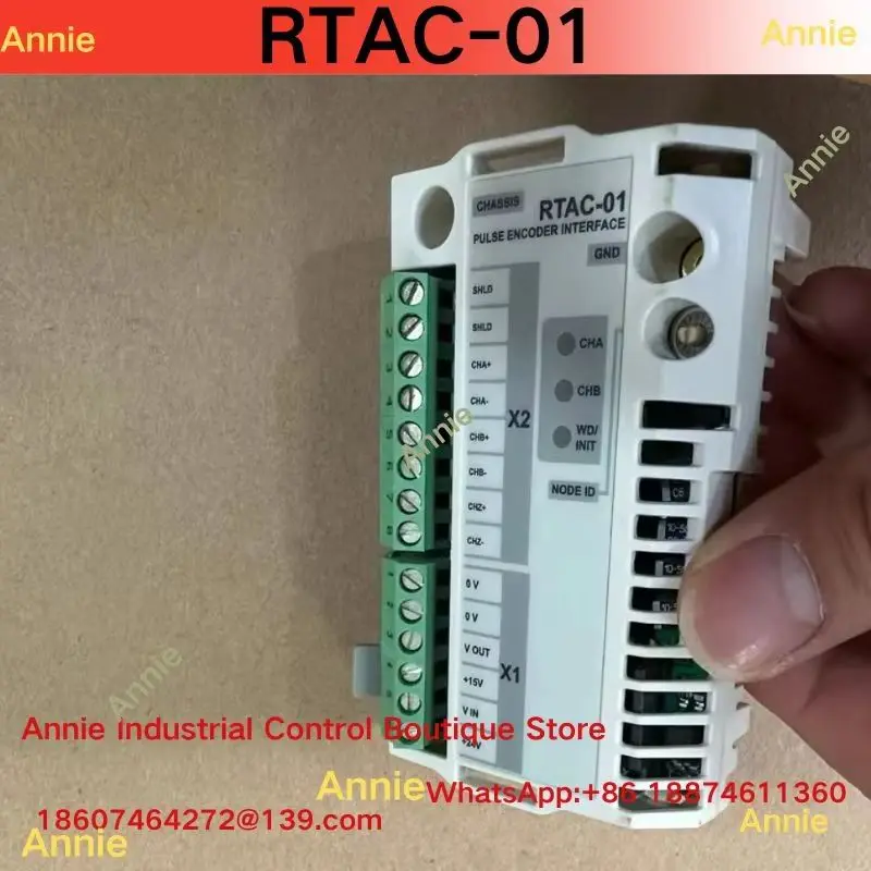 RTAC-01 Genuine Frequency Converter Encoder Interface Module Second-hand Test OK for Electronic Components And Equipment