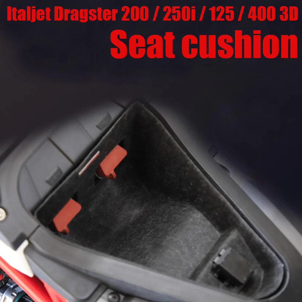 New Fit Italjet Dragster 200 / 250i / 125 / 400 3D Liner Seat Bucket Liner Seat Cushion For Italjet Dragster 200