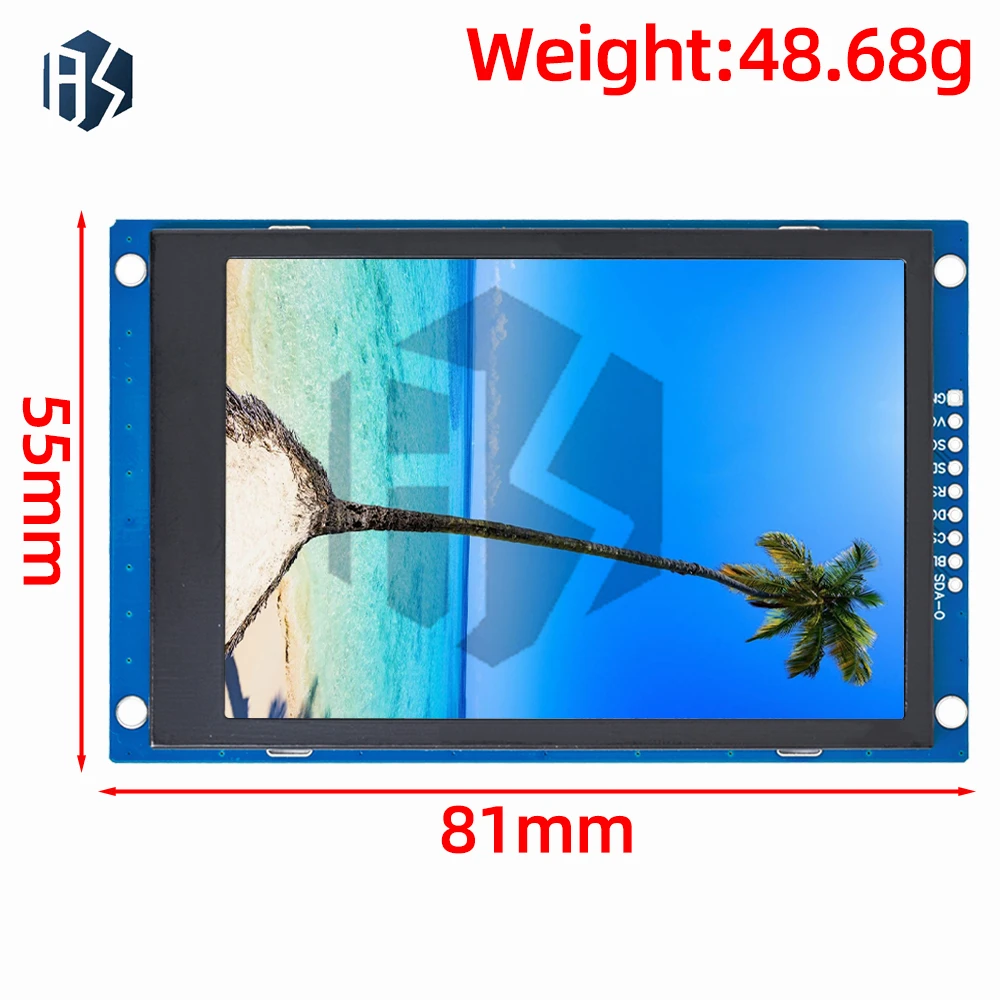 شاشة IPS TFT مقاس 2.8 بوصة (240 × 320) - محرك ST7789V مع واجهة متوازية SPI/8/16 بت لـ Arduino وRaspberry Pi