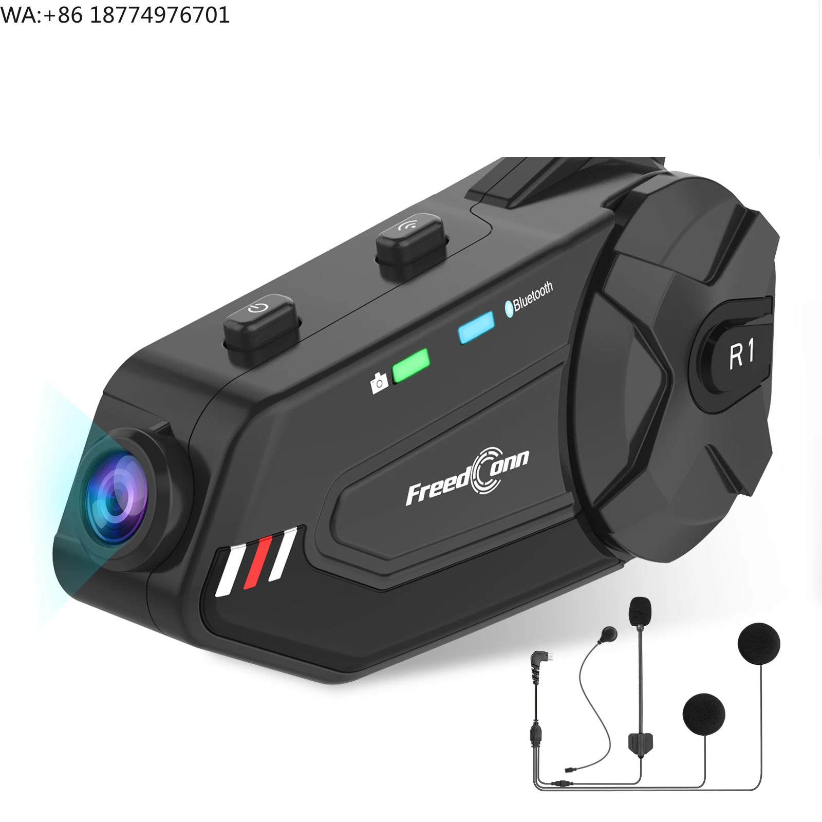 

Видеорегистратор 1080P с Wi-Fi, камера-интерком для мотоцикла, камера для шлема, DVR R1 Plus