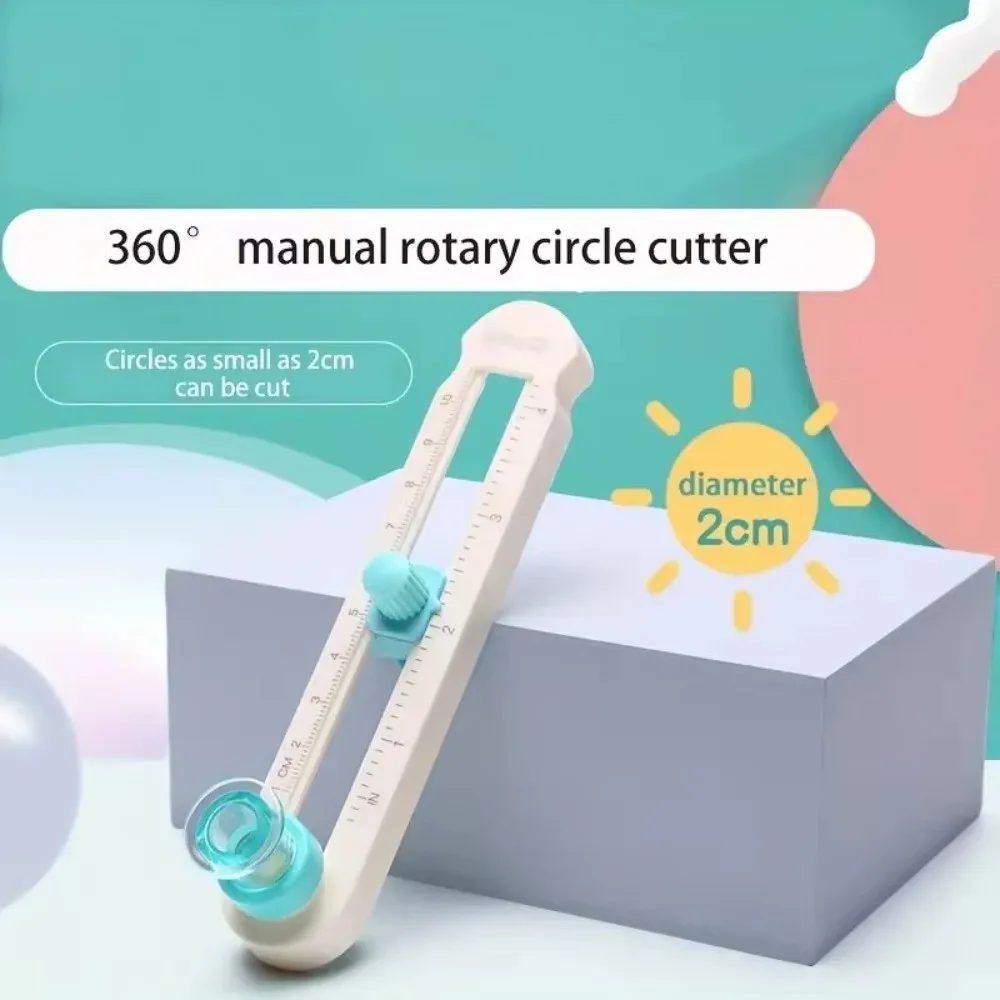 

New 360 Degree Durable Paper Trimmer Multifunctional Home DIY Rotating Compass Cutting Tool Rotary Circle Tool Round Disc Maker