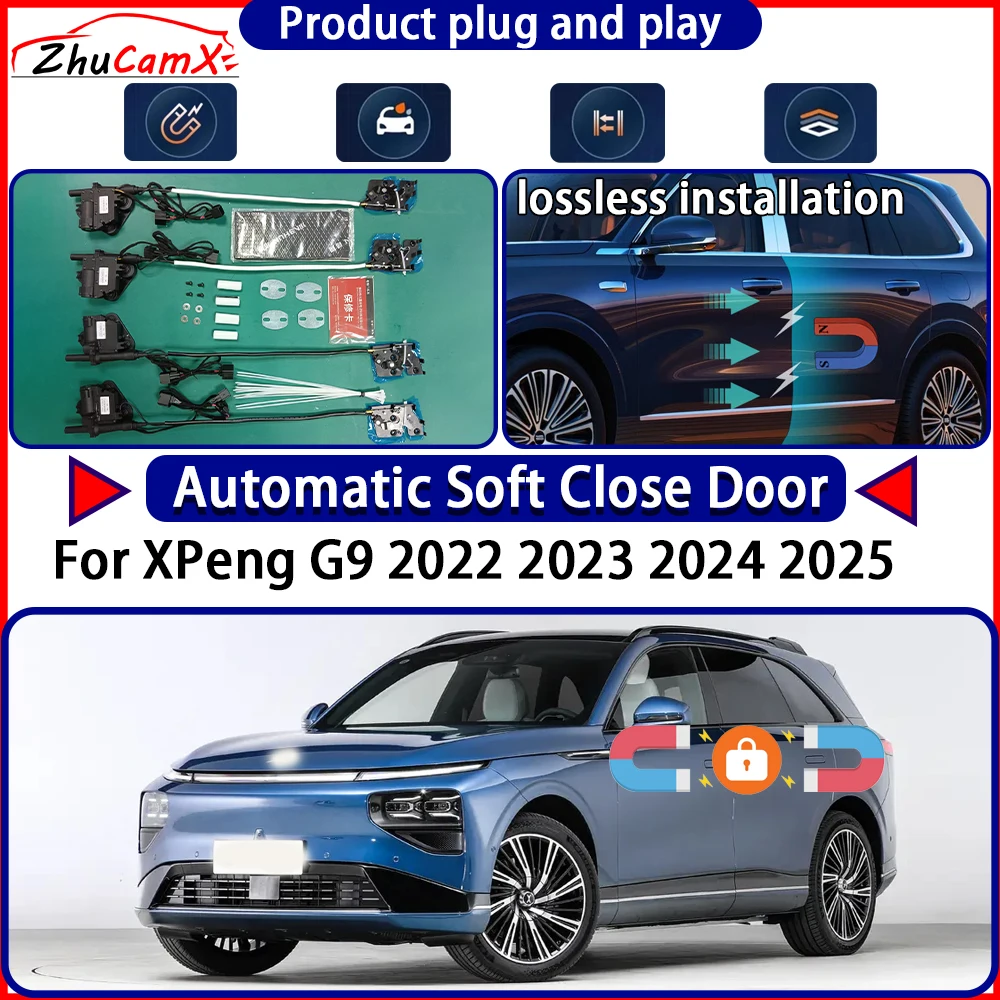 

Электрический привод дверного замка OEM для XPeng G9 2022 2023 2024 2025 Комплект мягких закрывающих дверей Система защелки с автоматической выдвижной дверью Easy