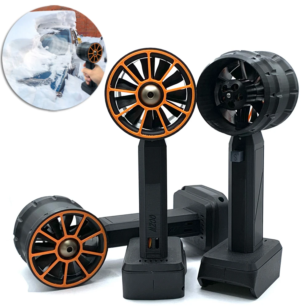 XL Turbo Jet Fan 2200g Thrust Handheld Ducted Fan Rechargeable Car Washer 1100W Max for Dewalt/Makita/Milwaukee 18/21V Batteries