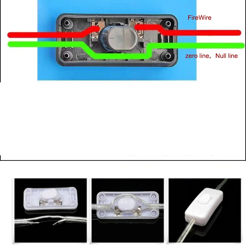 black 303 Rocker Switch ON OFF Push Button Switch for Table Led Lights Wiring Electric Online Switch 110V 250V