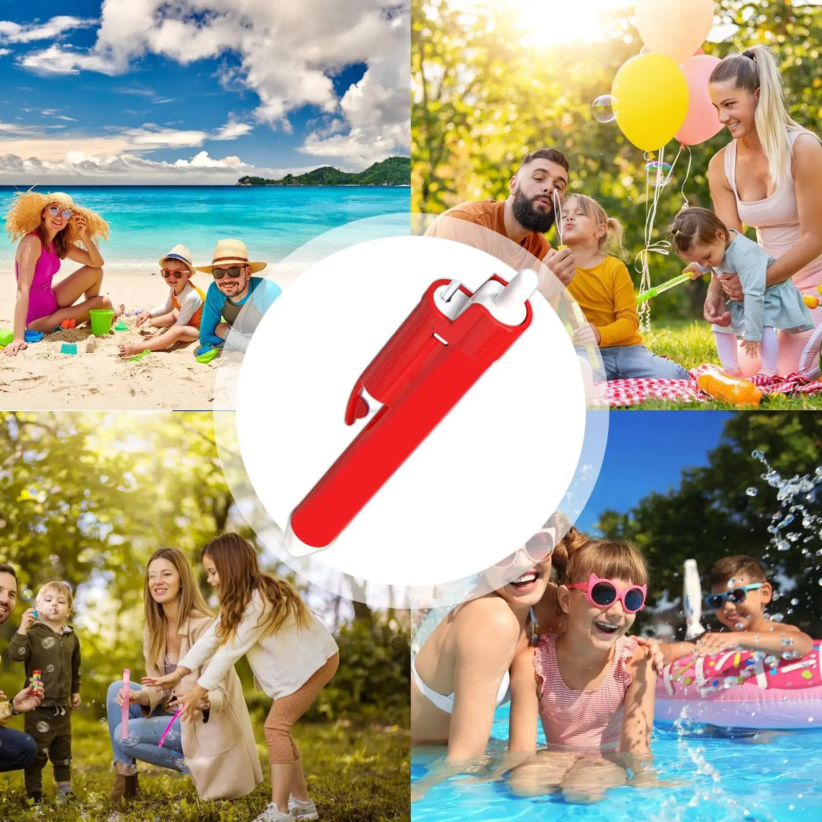 Pluma de pulverización de agua, chorro de agua, juguetes Divertidos al aire libre, cosas de broma interactivas, juguetes de piscina, suministros de fiesta para niños y niñas, diversión familiar