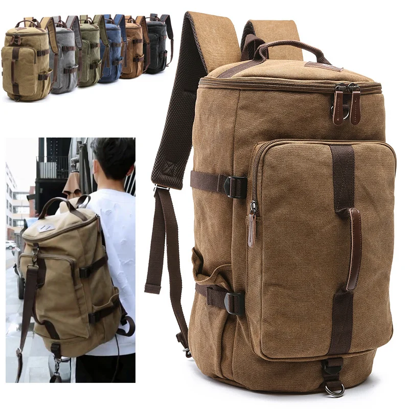

Men's Backpack Men's Travel Men's Bag Men's Sports Canvas Mountaineering Luggage Bag Crossbody Multifunctional Backpack Men