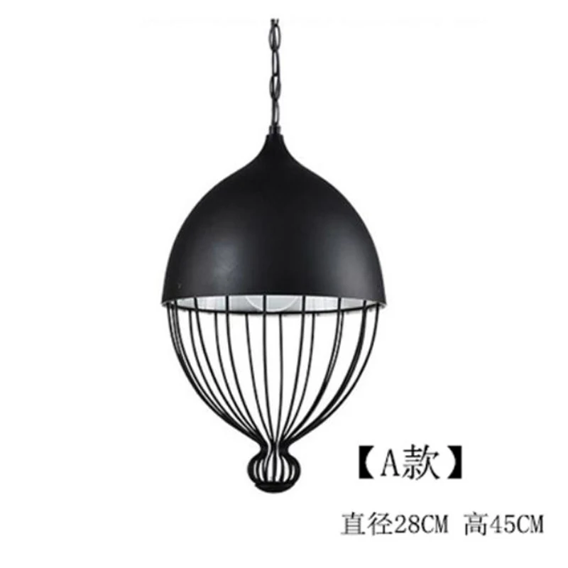 Modern Nordic Chandeliers Wrought Iron Vintage Lamp Gourd Shape Hanging Light American Design Bar Cafe Teahouse Chandelier