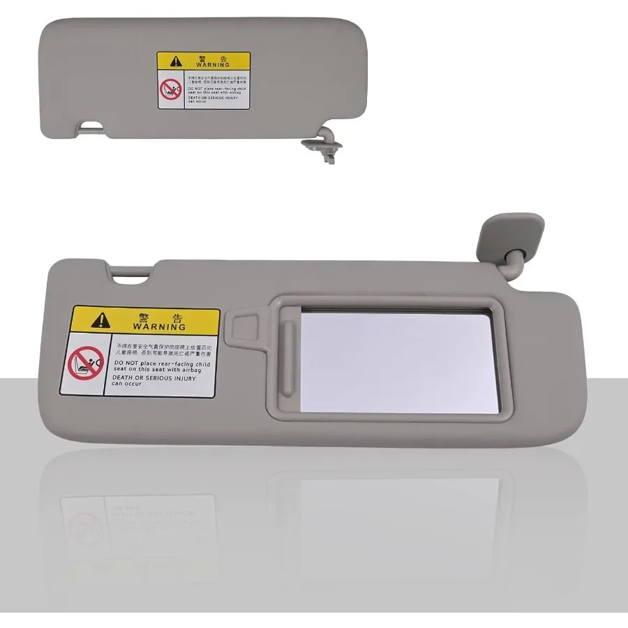 حاجب من الشمس من جانب الركاب بدون فتحة سقف لكيا سبورتاج 20172022 غطاء بديل أمامي يمين مع مرآة مكياج معززة بالأشعة فوق البنفسجية