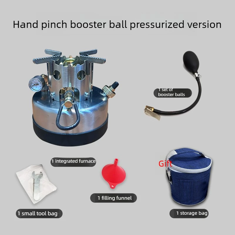 800ML Pressurized High Capacity Alcohol Rocket Stove Portable Fuel Efficient Outdoor Integrated Cookstove