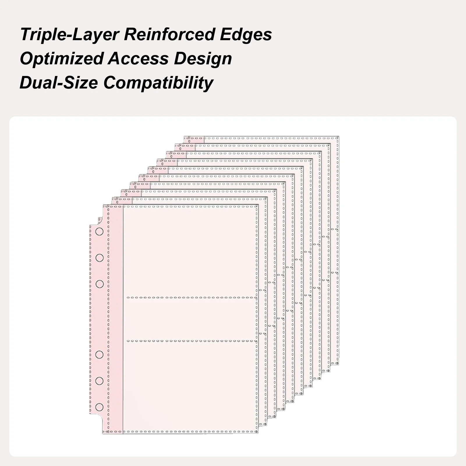 

Card Album A5 A6 Waterproof 10-Sheet Clear Collector Card Storage Sleeve For Display Collection Organization Photo Envelopes