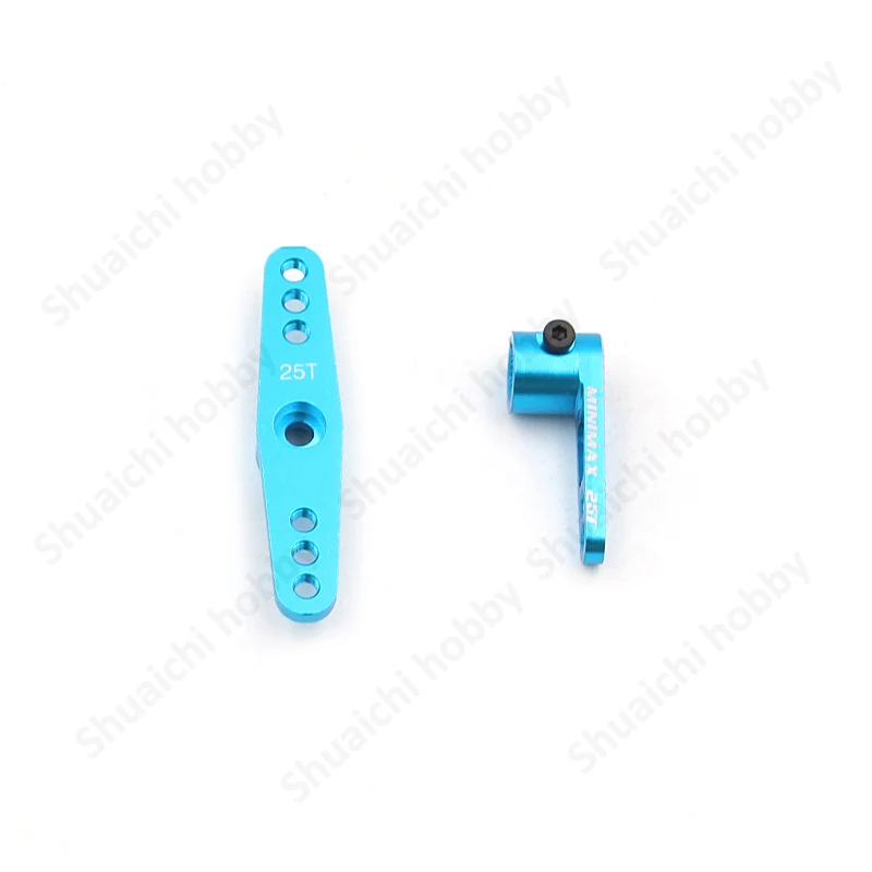 5PCS 2-Hole/Straight Type 25T Aluminum Alloy Servo Horn Arm high strength Replacement Accessories for Futaba/Airplane/Car Model