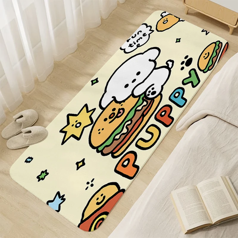 

Custom Rug Puppy Aesthetic Carpet Entrance of House Interior Entrance Mat Carpet for Kitchen Front Door Sleeping Room Rugs