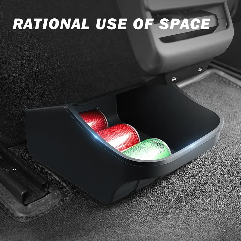 Herval For Tesla Model 3 Highland Rear Seat Storage Box Waterproof Backseat Storage Tray For Tesla New Model3+ Auto Accessories