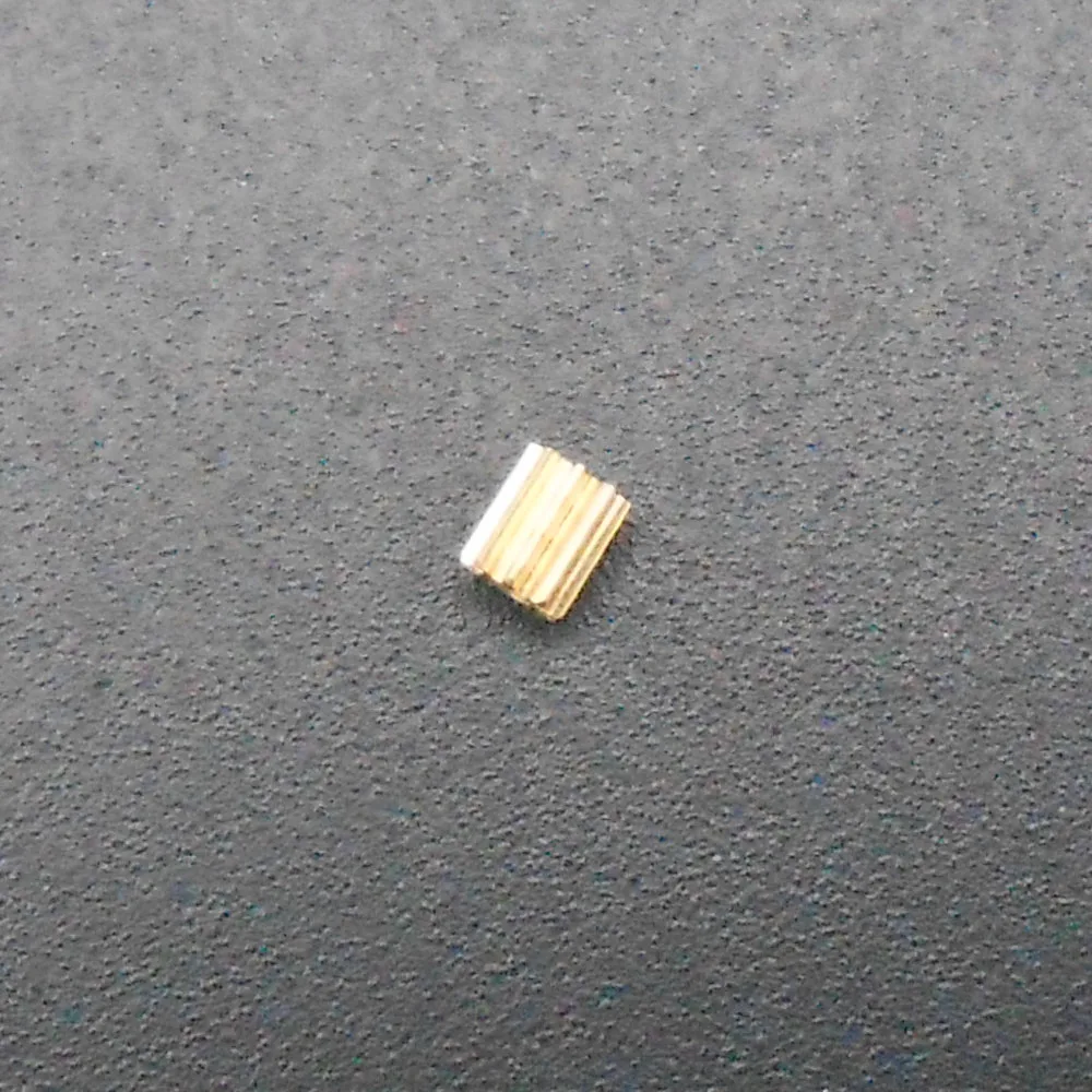 Nuovo fai da te 0.2 M 9 T 9 t0.78a piccolo ingranaggio in ottone pignone mandrino 0.2 modulo foro foro apertura 0.78MM 9 denti OD 2.2MM L H 2.5MM