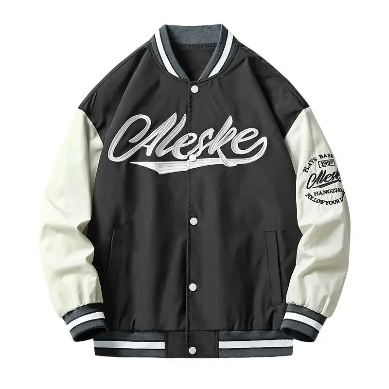 

Trendy jacket 2023 new autumn men's casual loose fitting oversized fashionable personality versatile couple baseball jacket
