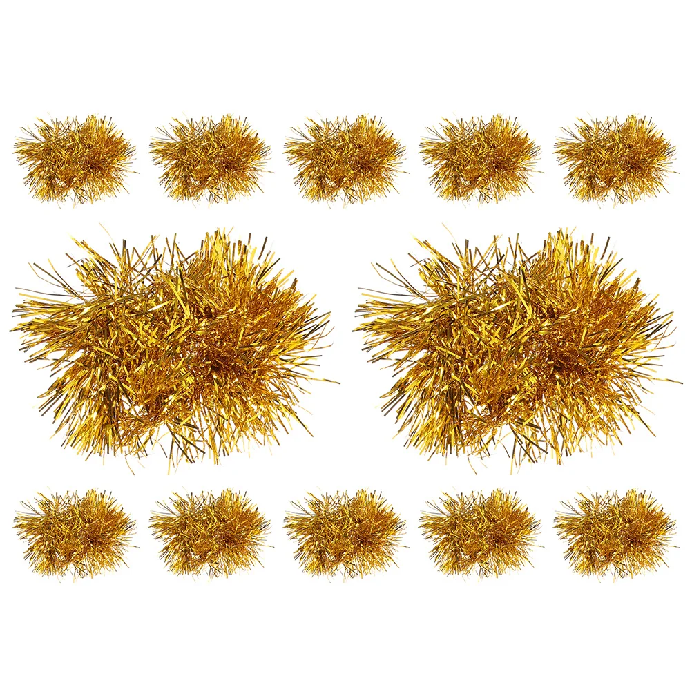 12 Pcs Wrist Flower Cheerleading Poms Metallic Cheerleader Pompoms Kids Bouquet Child