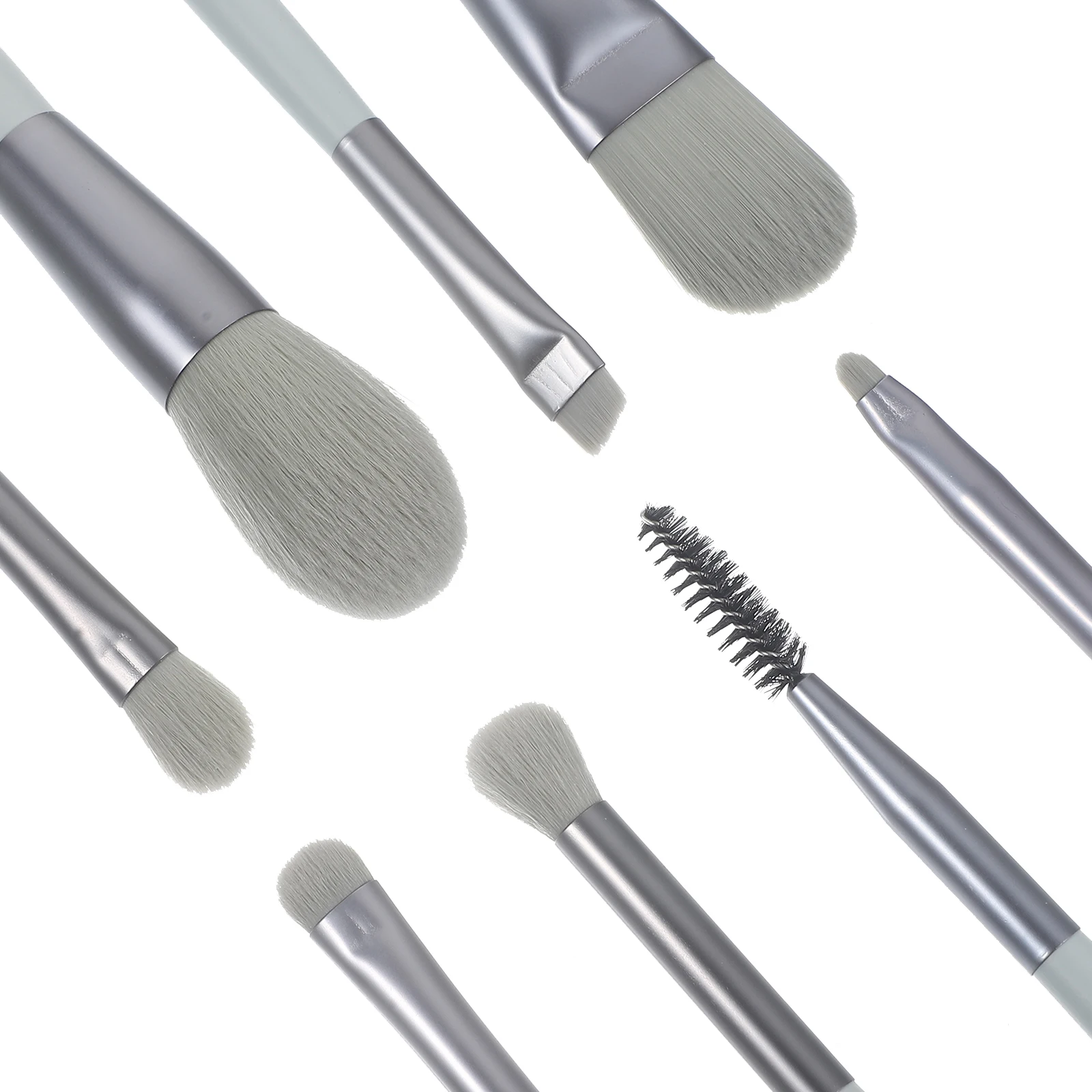1 set 1 Set Soft Makeup Brush Kit Women, Portable Eye Face Tools, Blending Powder Blusher Applicator, Long Handle