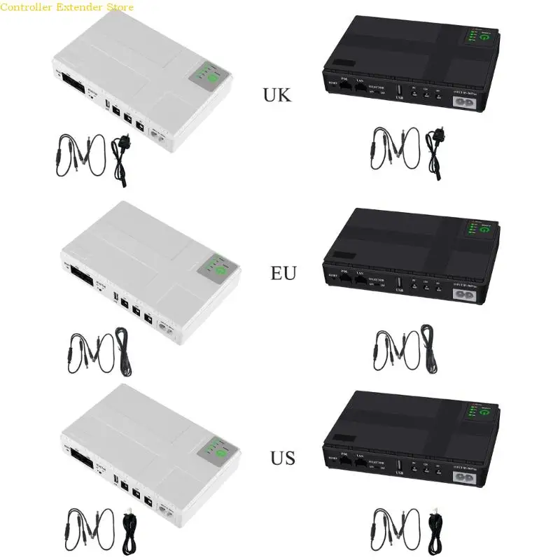 

UPS Battery Backup 10400mAh Lithium Battery, Home 5V 9V 12V Battery Backup for LED Light Speaker WiFi Router