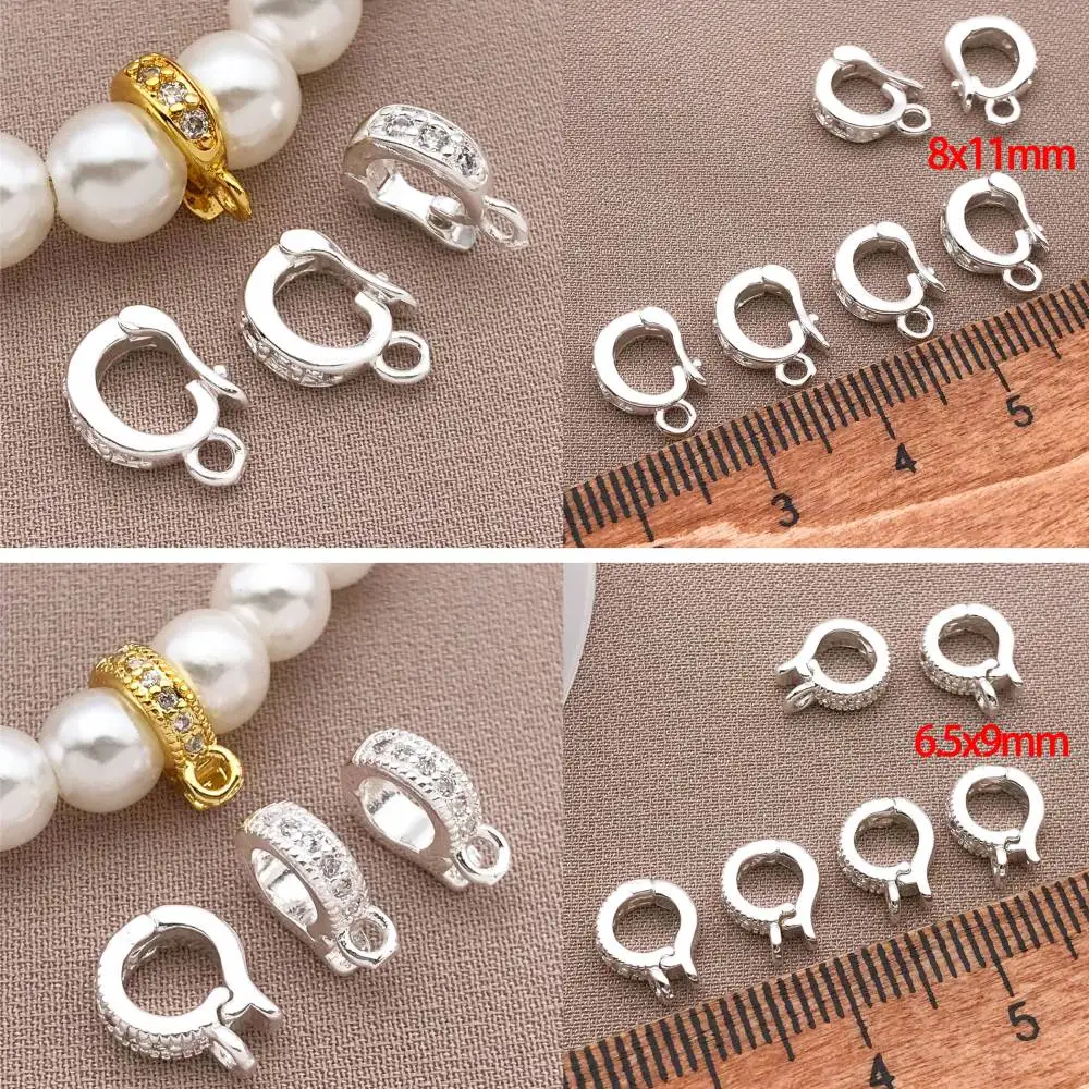 3pcs18K verkupferte echte goldene dicke silbrig weiße goldene Melonenkerne Schnalle Anhänger Schnalle, DIY Schmuckherstellung Zubehör